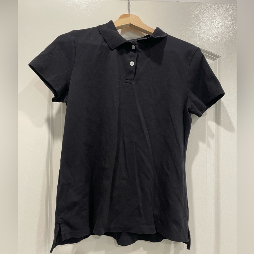 Croft & Barrow Collared Black Polo Shirt